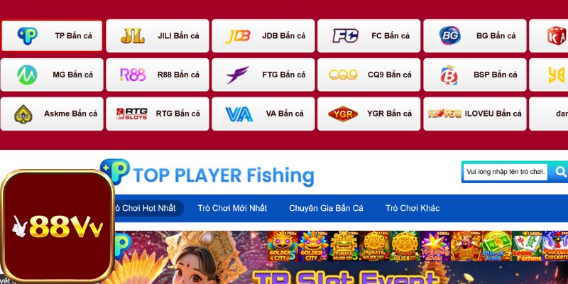 Điểm danh các nhà phát hành uy tín có ở sảnh bắn cá