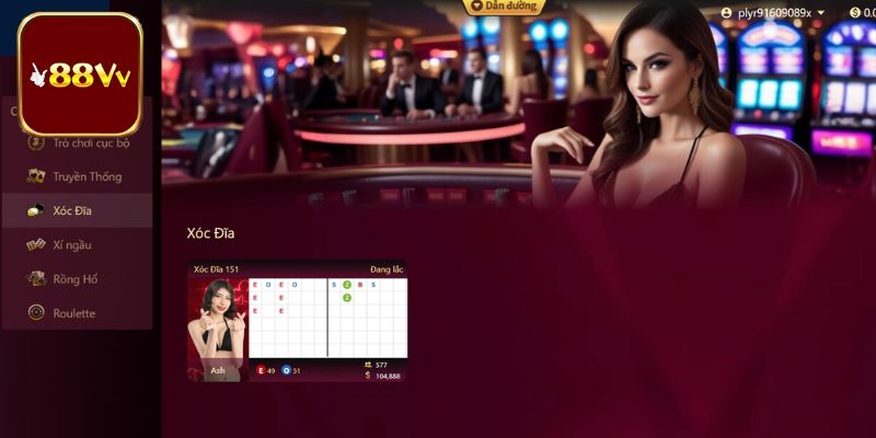 Chơi xóc đĩa 88vv theo phương thức đánh gấp thếp