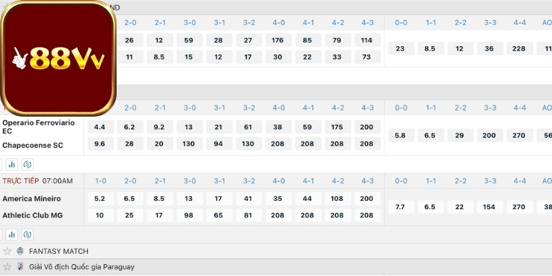 Chuyên mục cung cấp nhiều trận đấu phát sóng chất lượng cao