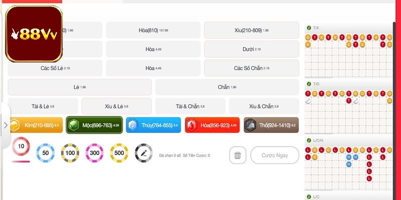 Giao diện trò chơi thiết kế khoa học, rõ ràng với nhiều tính năng