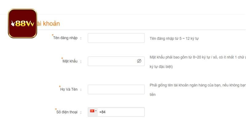 Các bước hướng dẫn đăng ký 88vv cho tân binh