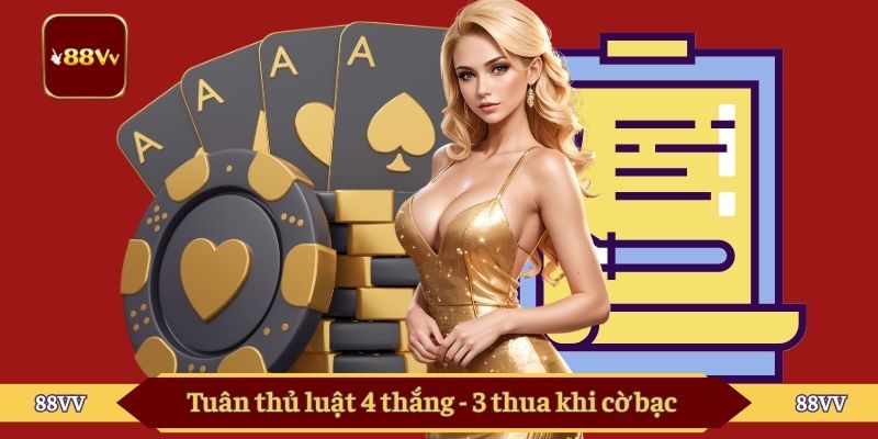 Tuân thủ luật 4 thắng - 3 thua khi cờ bạc